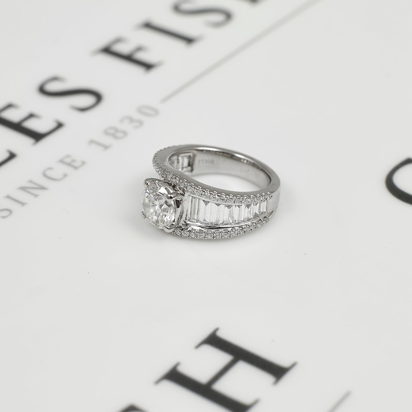 Pre-Owned Platinum & 3.19 ct Diamond Dress Ring