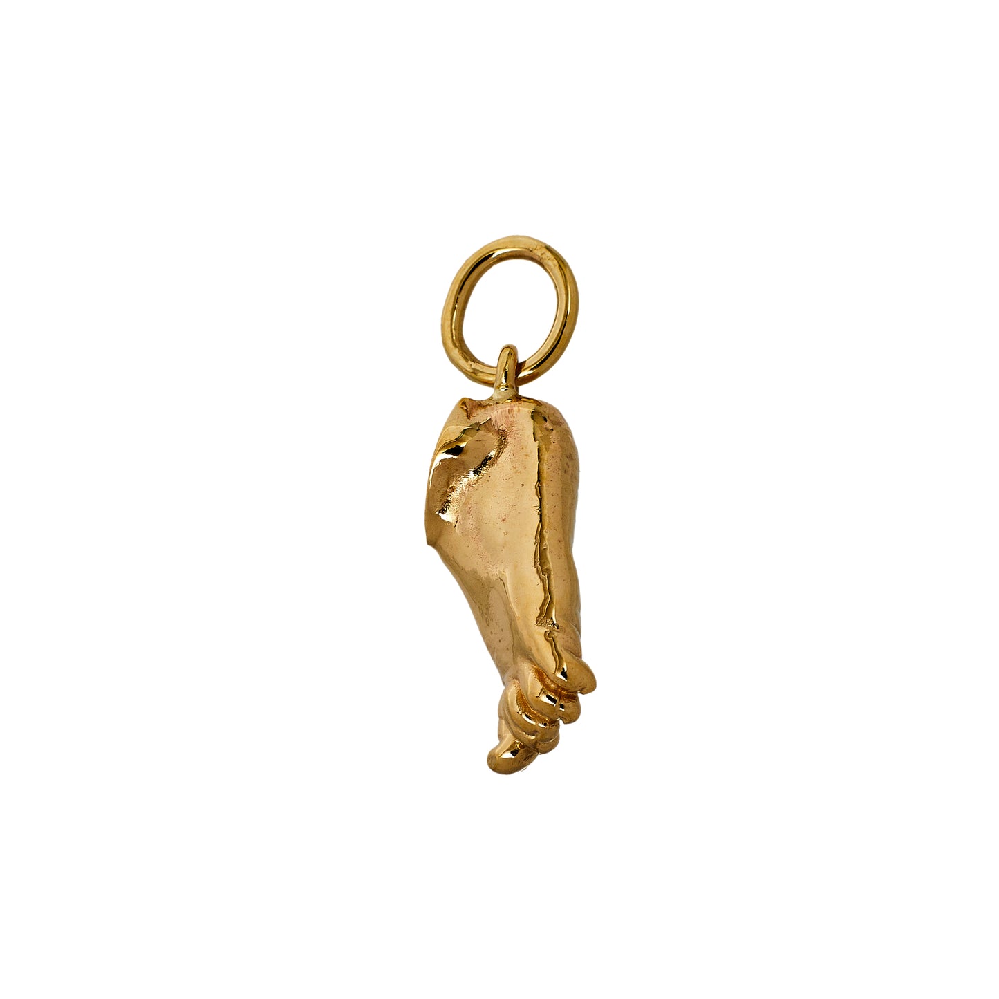 Pre-Owned 9ct Gold Baby Foot Charm