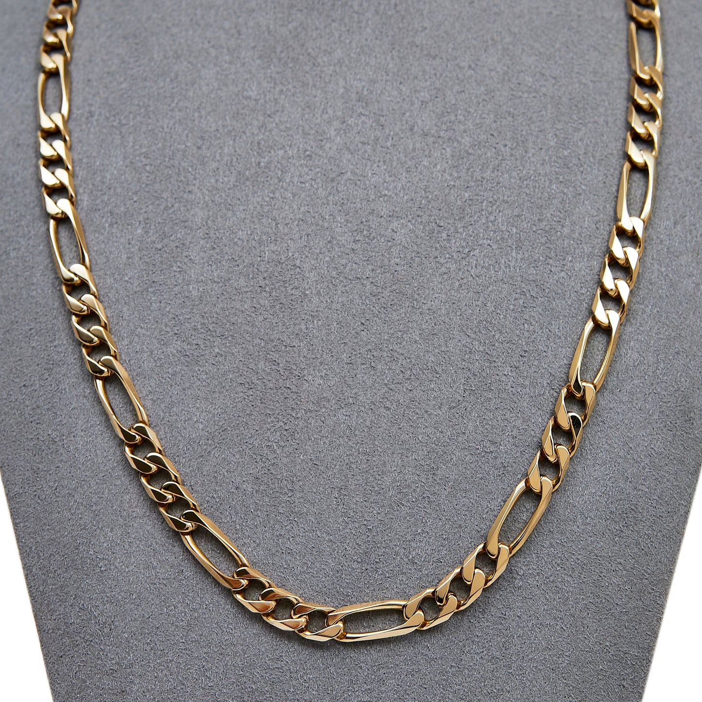 Pre-Owned 9ct Gold Figaro Chain Necklace 20inch
