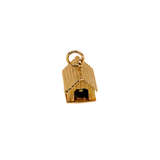 Pre-Owned 9ct Gold Kennel & Enamel Dog Charm