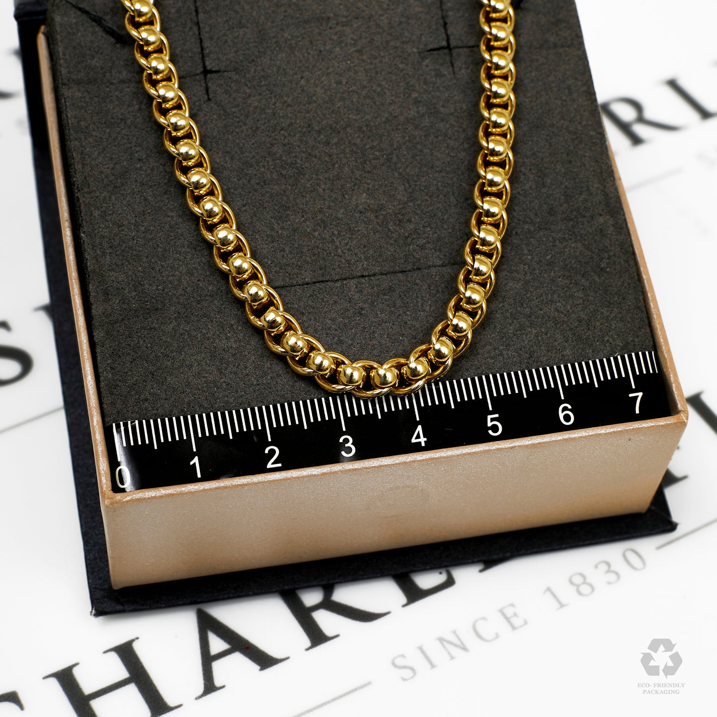 Pre-Owned 9ct Gold Round Curb Link Chain Necklace 18 inches