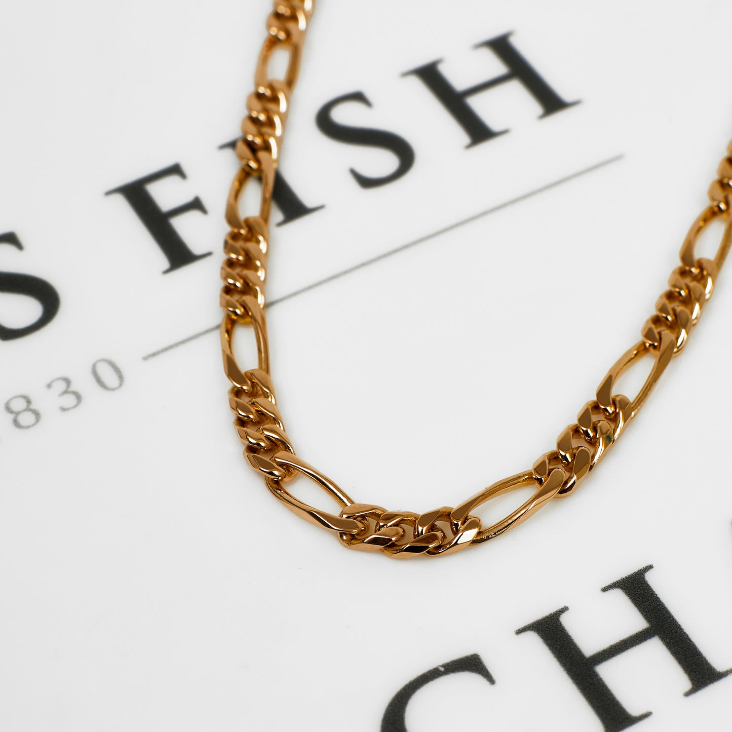 Pre-Owned 9ct Gold Figaro Chain Necklace