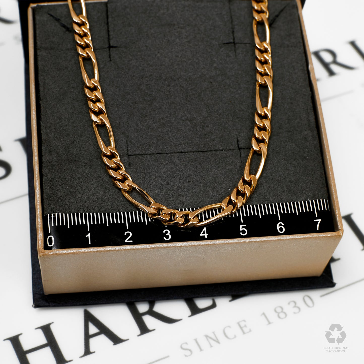 Pre-Owned 9ct Gold Figaro Chain Necklace