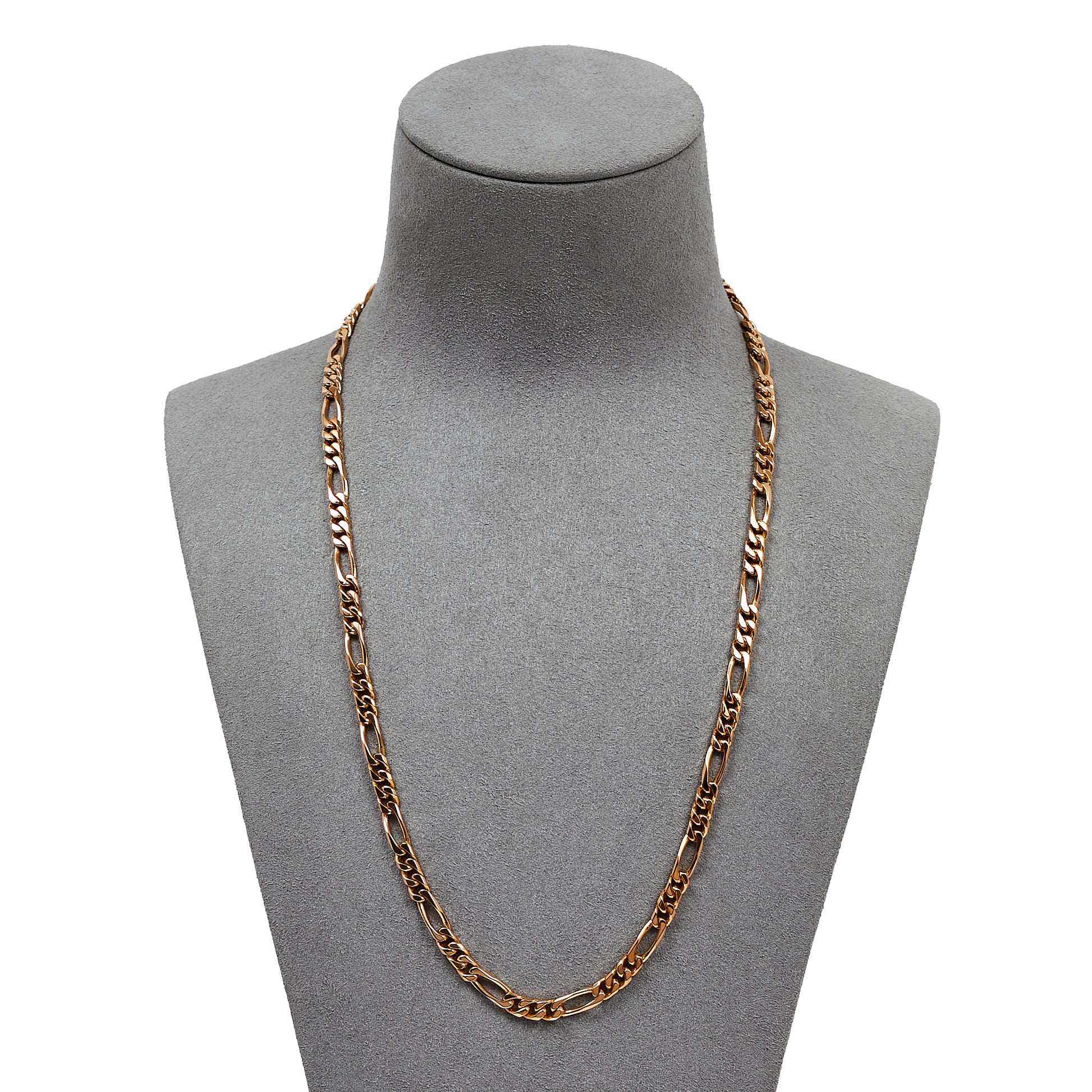 Pre-Owned 9ct Gold Figaro Chain Necklace