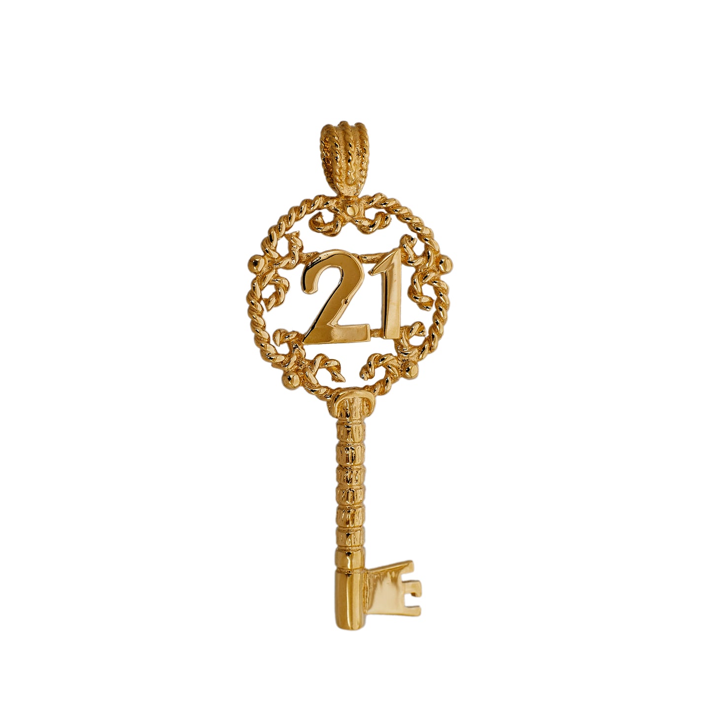 Pre-Owned 9ct Gold 21 Key Pendant