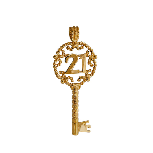 Pre-Owned 9ct Gold 21 Key Pendant