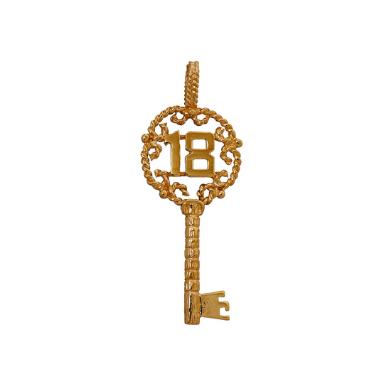 Pre-Owned 9ct Yellow Gold 18 Key Pendant