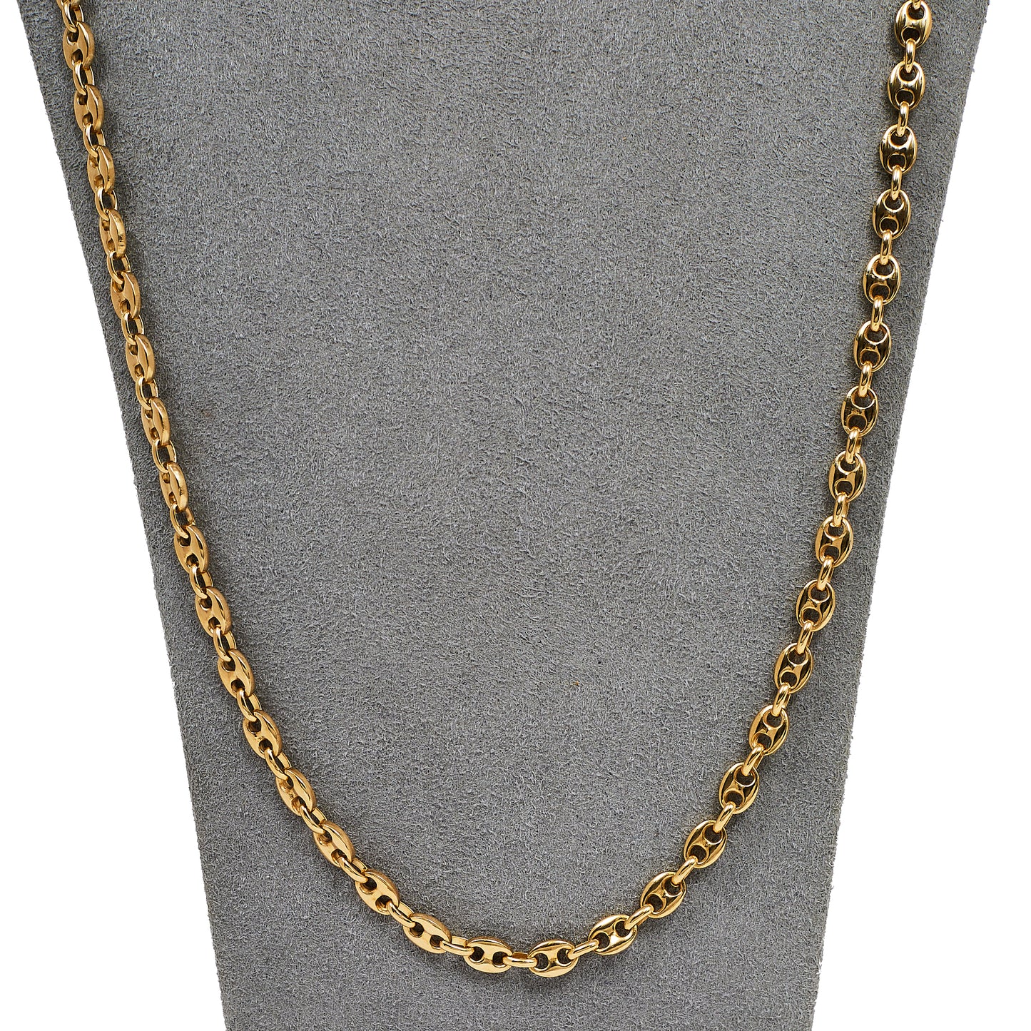 Pre-Owned 9ct Gold Anchor Chain Necklace 40 inch