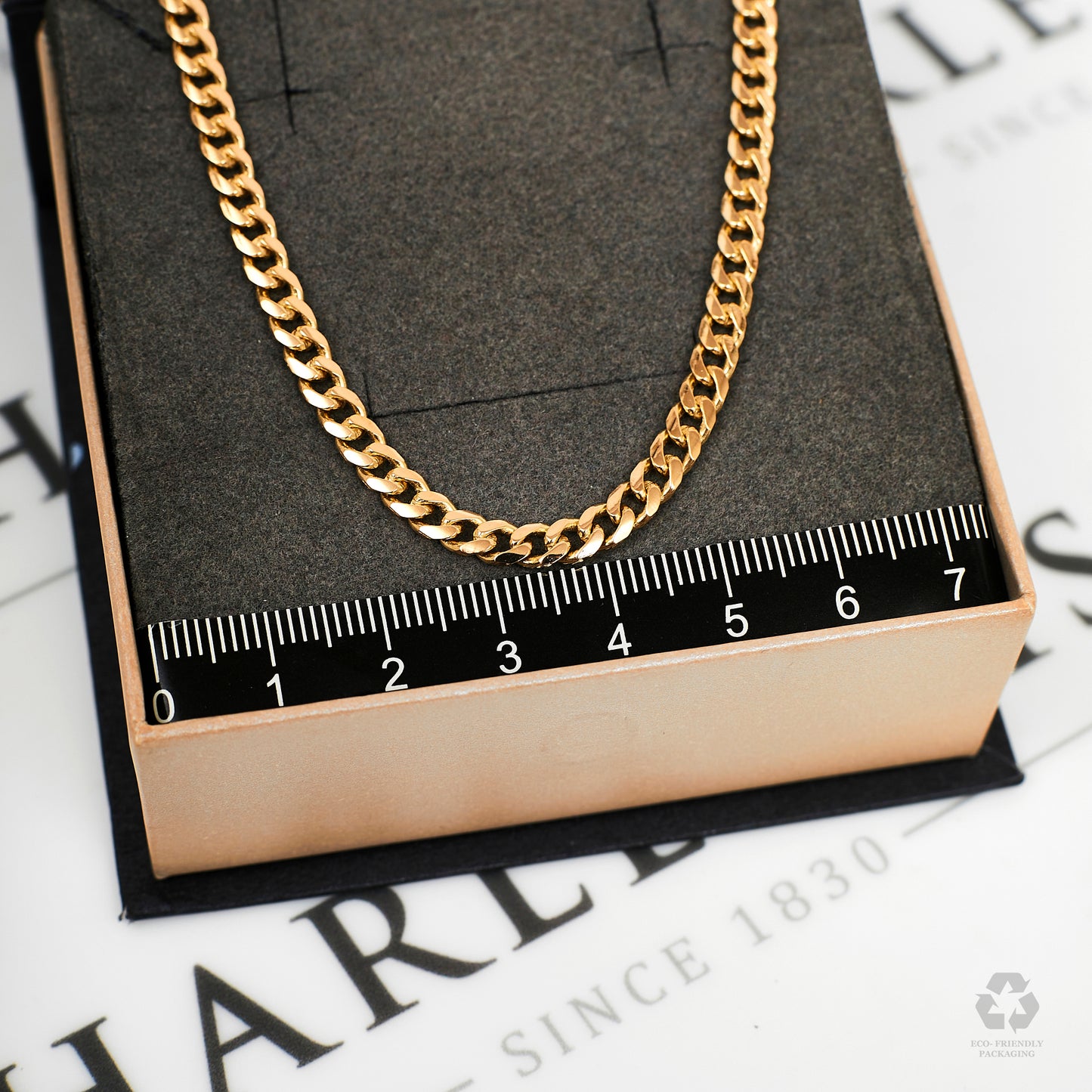 Pre-Owned 9ct Gold 4mm Curb Chain Necklace 18 Inches