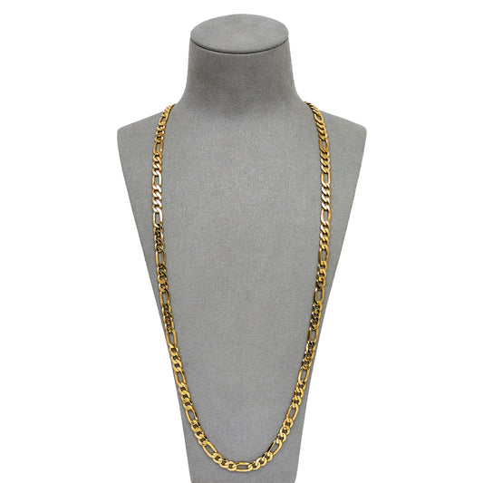 Pre-Owned 9ct Gold 6mm Figaro Chain Necklace 30 inches