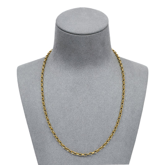 Pre-Owned 9ct Gold Belcher Chain Necklace 18 Inch