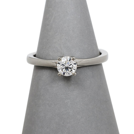 Pre-Owned Platinum & Diamond Solitaire Ring 0.45ct