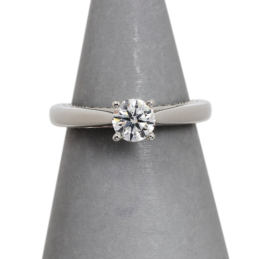 Pre-Owned 18ct White Gold Diamond Ring Shoulders Set