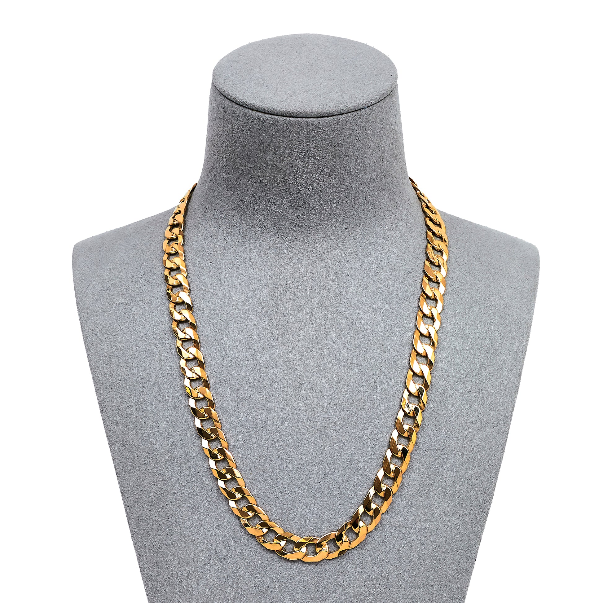 Pre-Owned 9ct Gold Curb Chain Necklace 18 Inch
