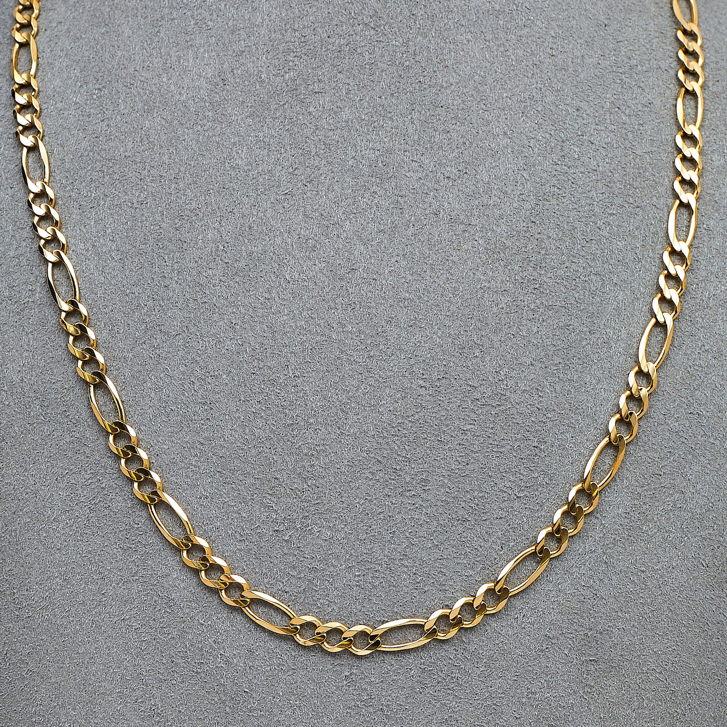 Pre-Owned 14ct Gold 4mm Figaro Chain Necklace 18 Inch