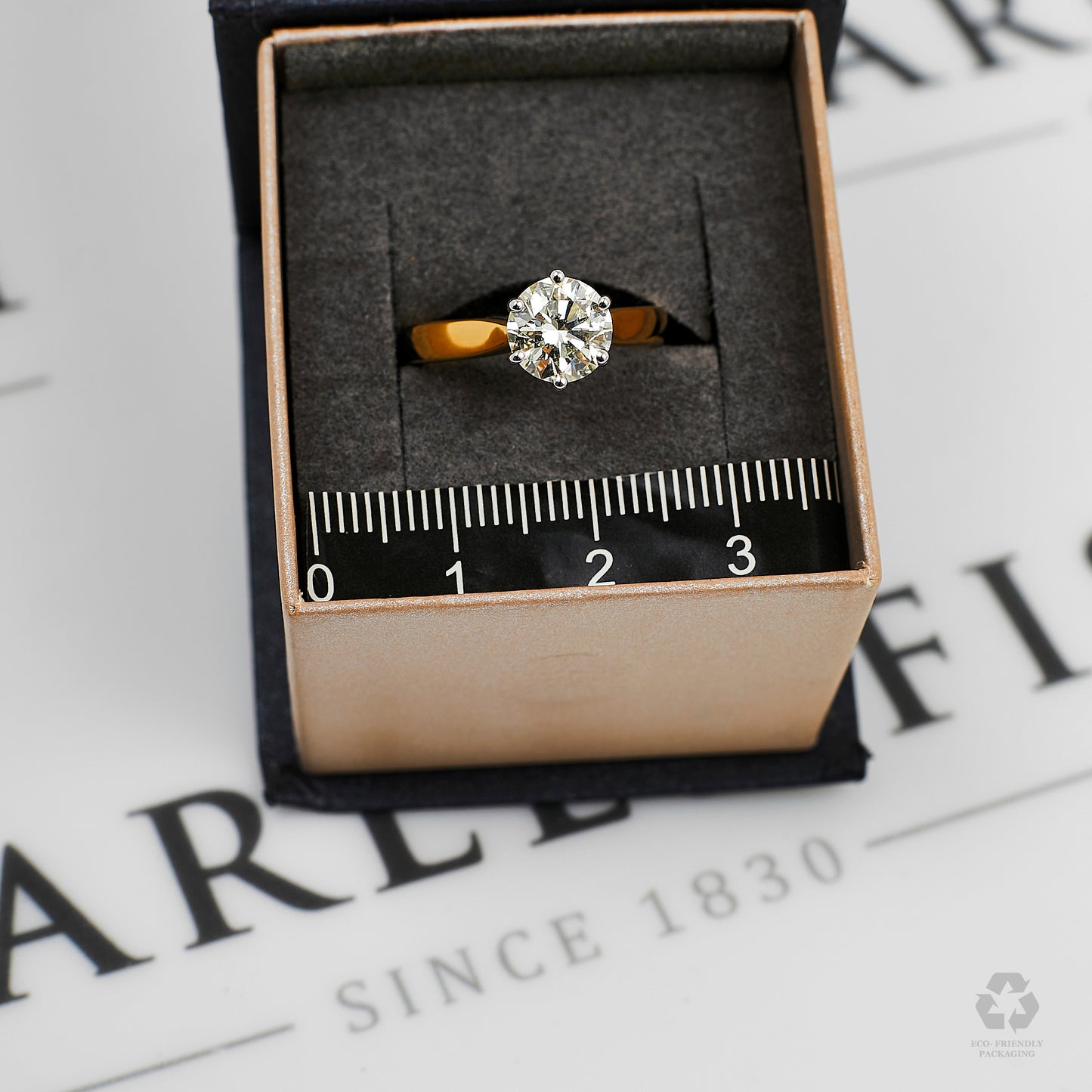 Pre-Owned 18ct Gold Diamond Solitaire Engagement Ring Size L