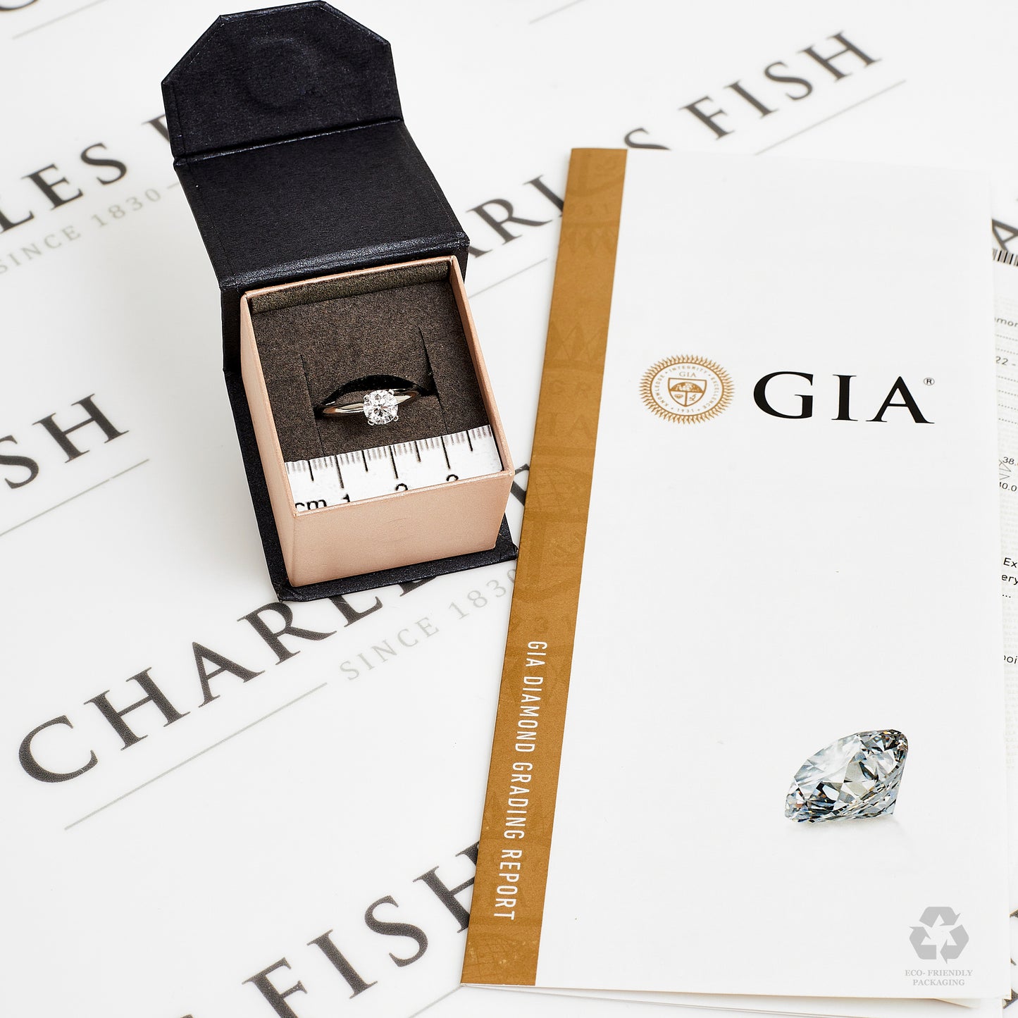 Pre-Owned Platinum Solitaire GIA Diamond Ring Size L