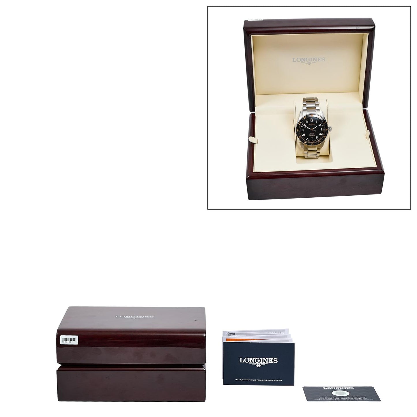 Pre-Owned Longines Spirit Zulu Time L3.812.4.50.6