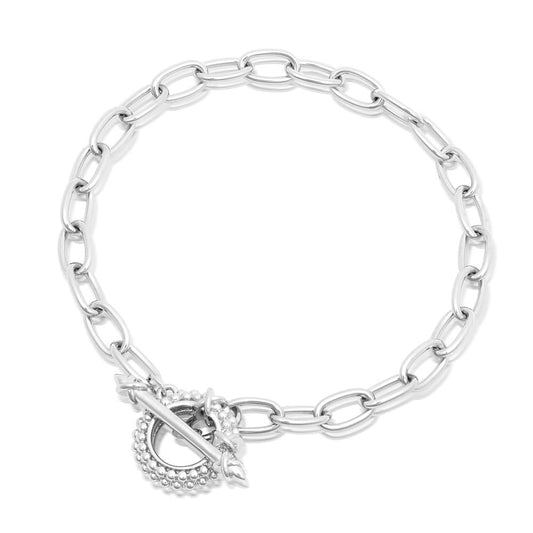Achara Spike T Bar and Ring Chain Bracelet