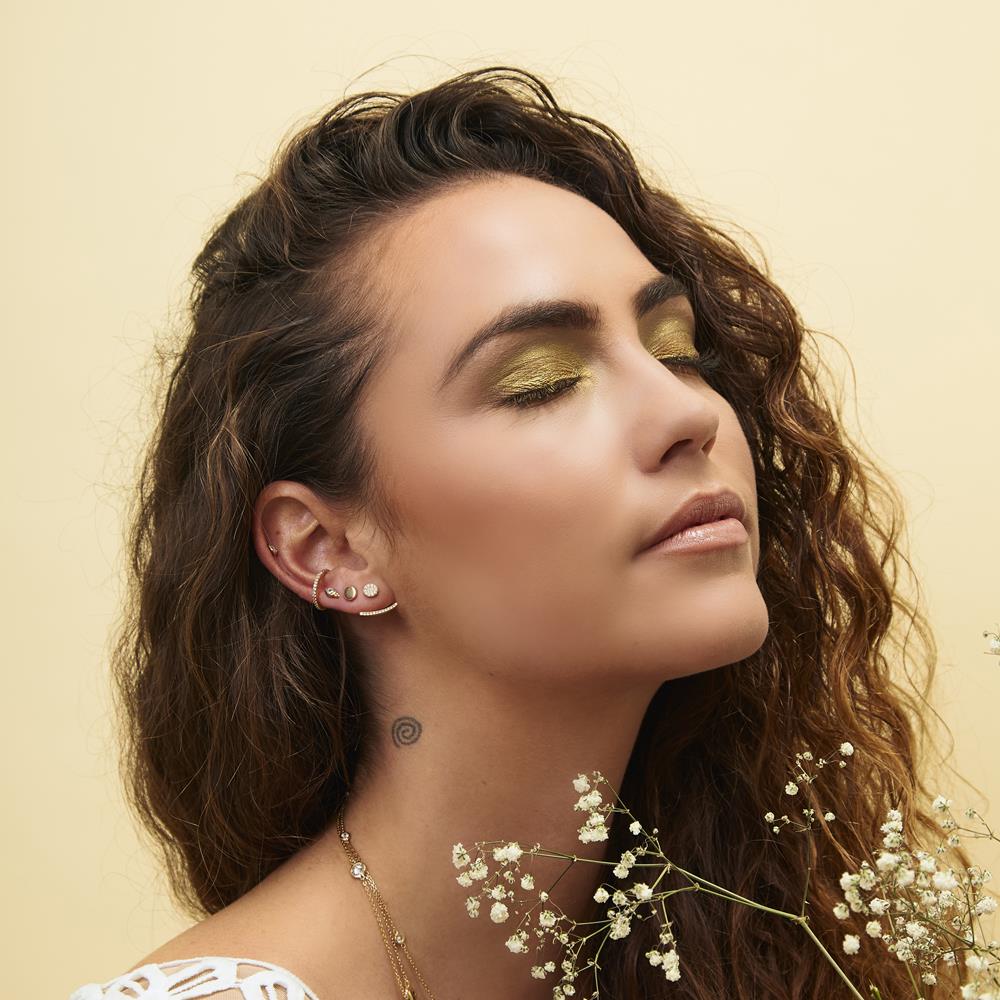 Achara Cubic Zirconia Ear Cuff Earring