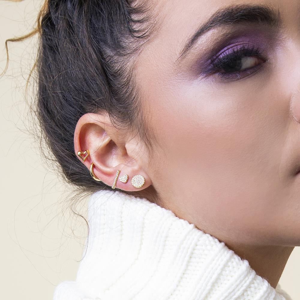 Achara Simple Plain Ear Cuff Earring