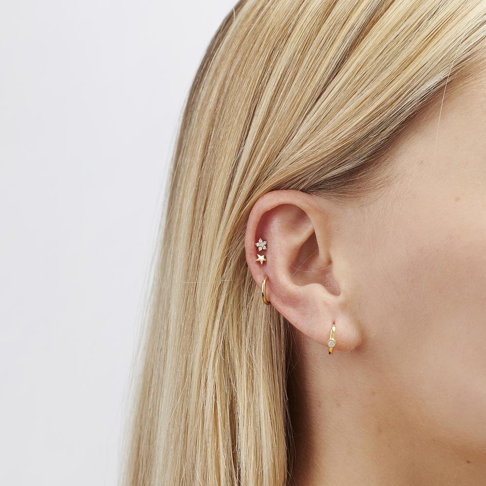 Achara Tiny Star Stud Earrings