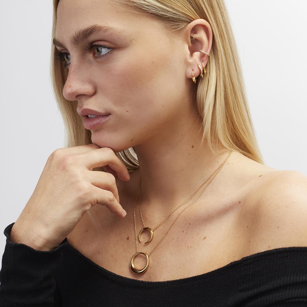 Achara Cubic Zirconia Ear Cuff Earring