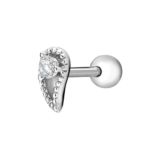 Achara Paisley Zirconia Stud Cartilage Earring