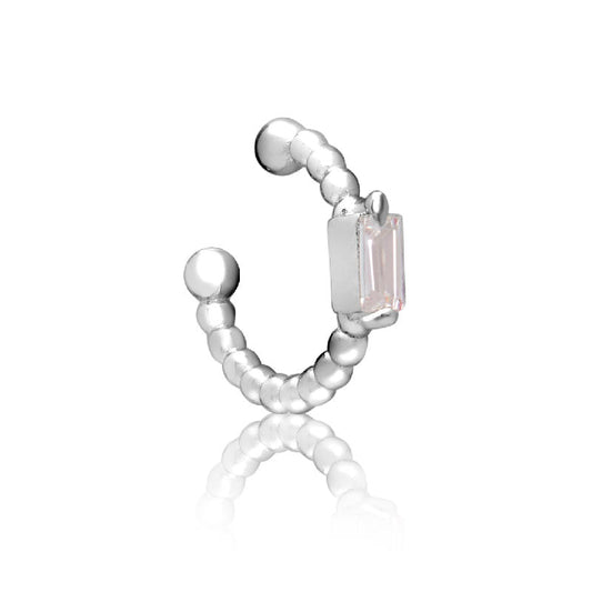 Achara Baguette Zirconia Small Cuff Earring