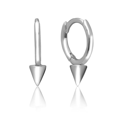 Achara Single Spike Huggie Stud Earrings