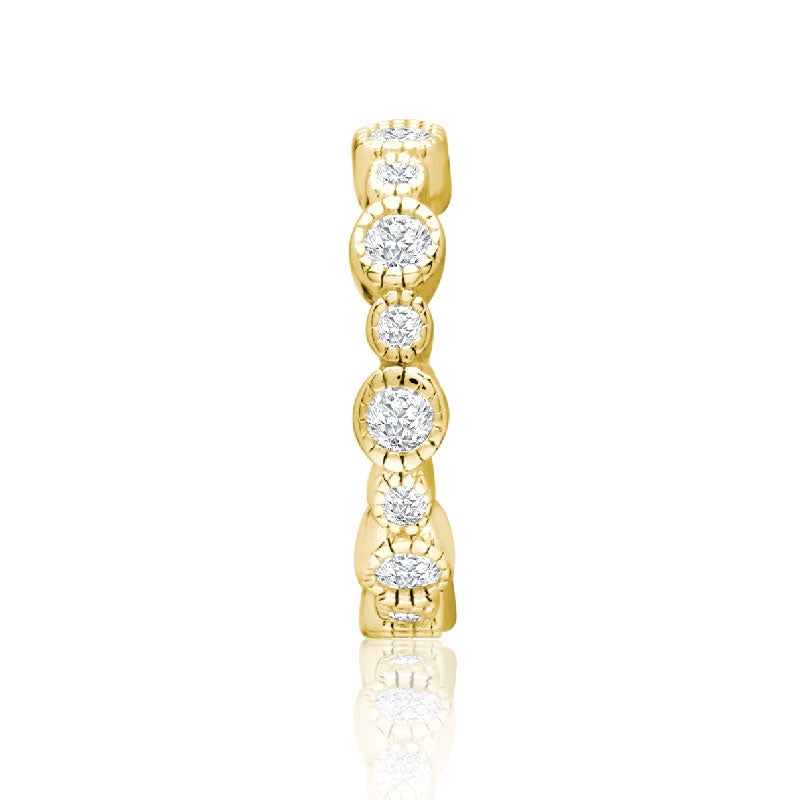 Achara Grain Edge Zirconia Ear Cuff Earring