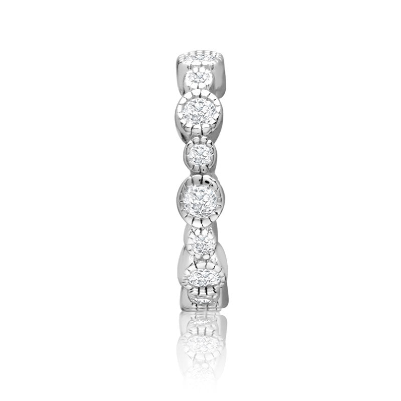 Achara Grain Edge Zirconia Ear Cuff Earring