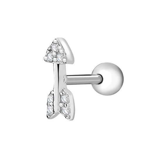 Achara Zirconia Arrow Stud Cartilage Earring