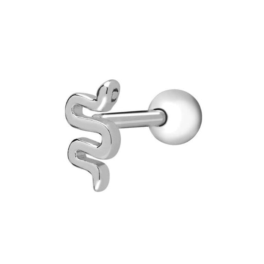 Achara Snake Stud Cartilage Earring