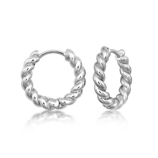 Achara Twist Hoop Earrings