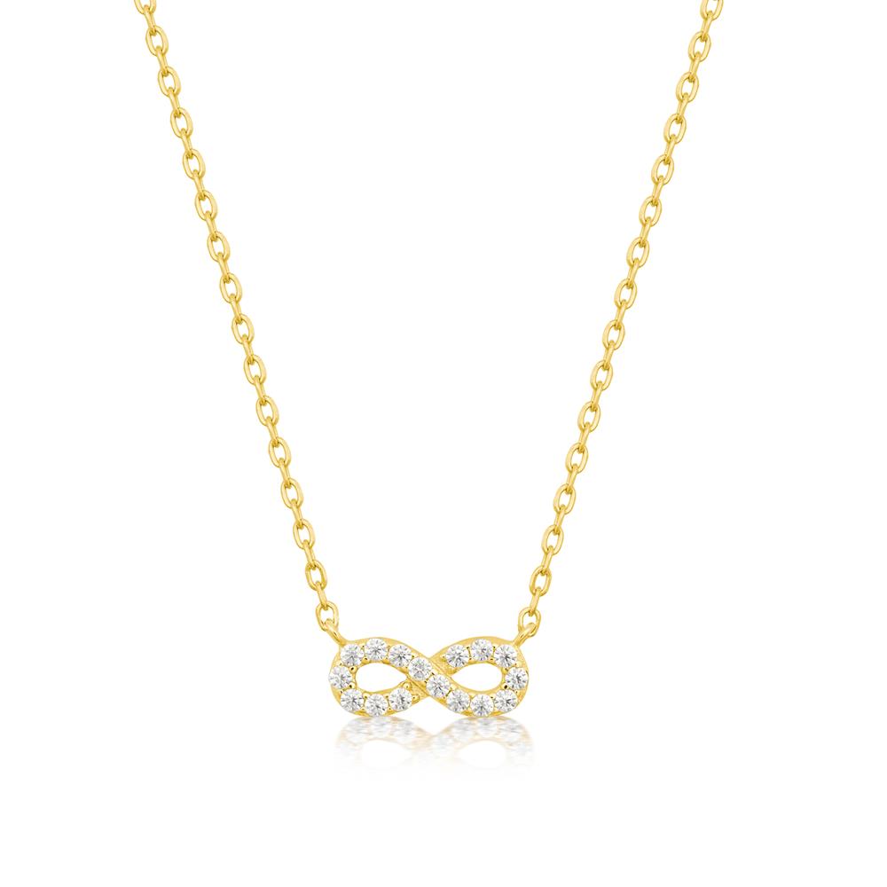 Achara Cubic Zirconia Infinity Necklace