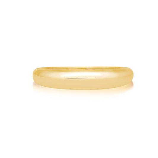 Achara Polished Dome Gold Band Ring