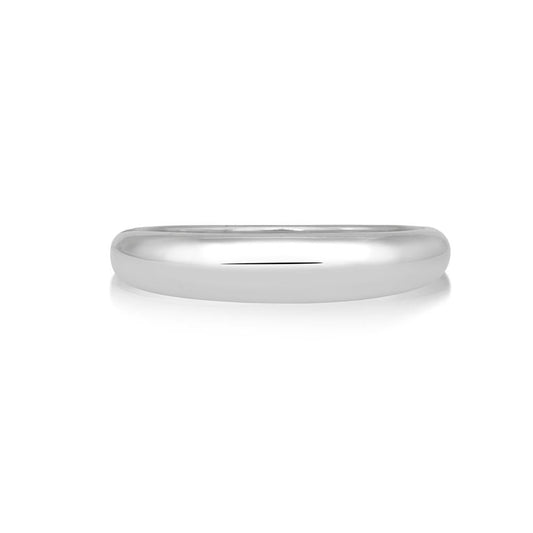 Achara Polished Dome Silver Band Ring