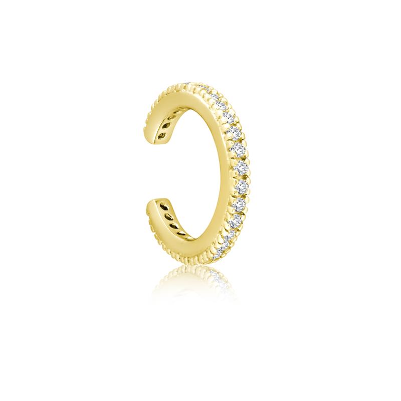 Achara Cubic Zirconia Ear Cuff Earring