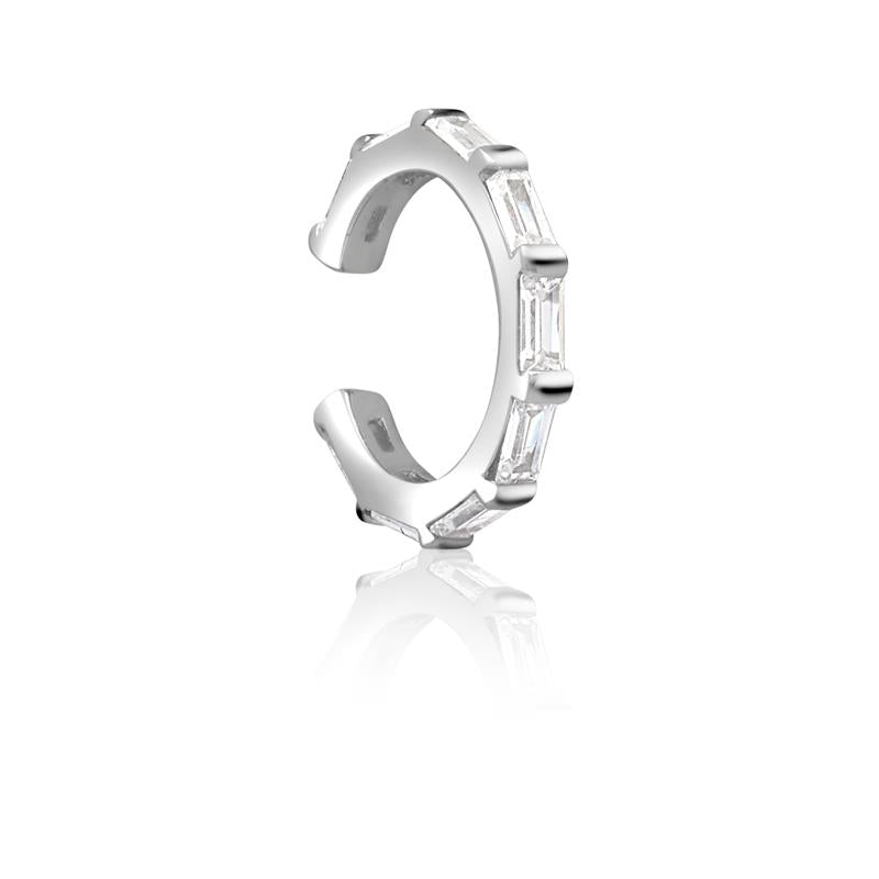 Achara Zirconia Baguette Ear Cuff Earring