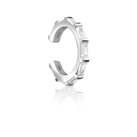 Achara Zirconia Baguette Ear Cuff Earring