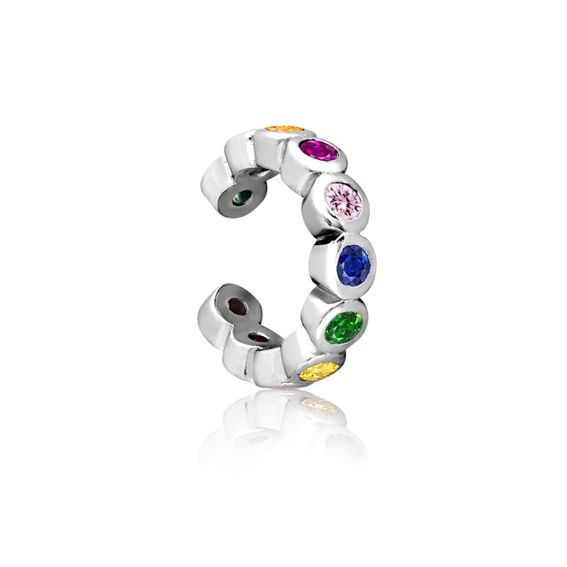 Achara Colourful Rainbow Ear Cuff Earring