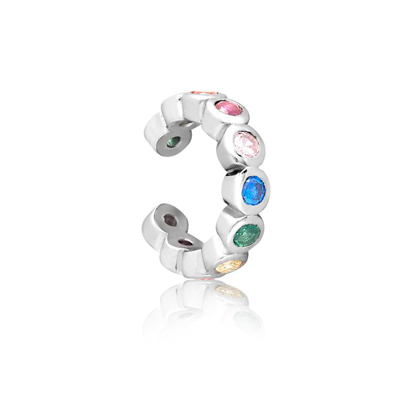 Achara Colourful Rainbow Ear Cuff Earring