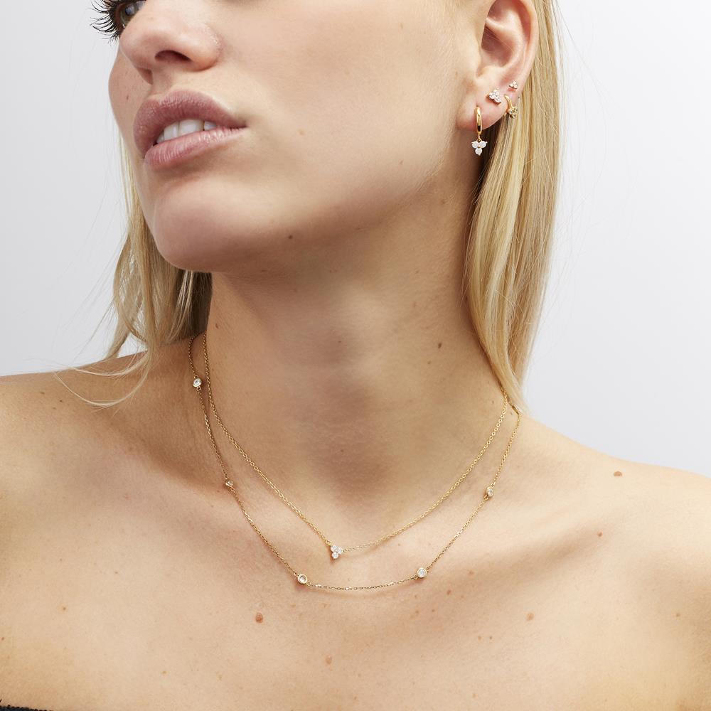 Achara Trinity Cubic Zirconia Necklace