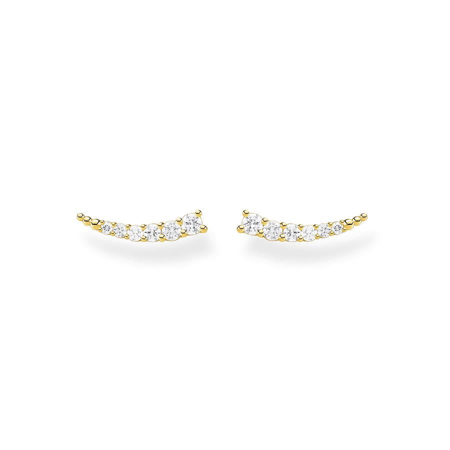 Thomas Sabo Yellow Gold Zirconia Ear Climbers