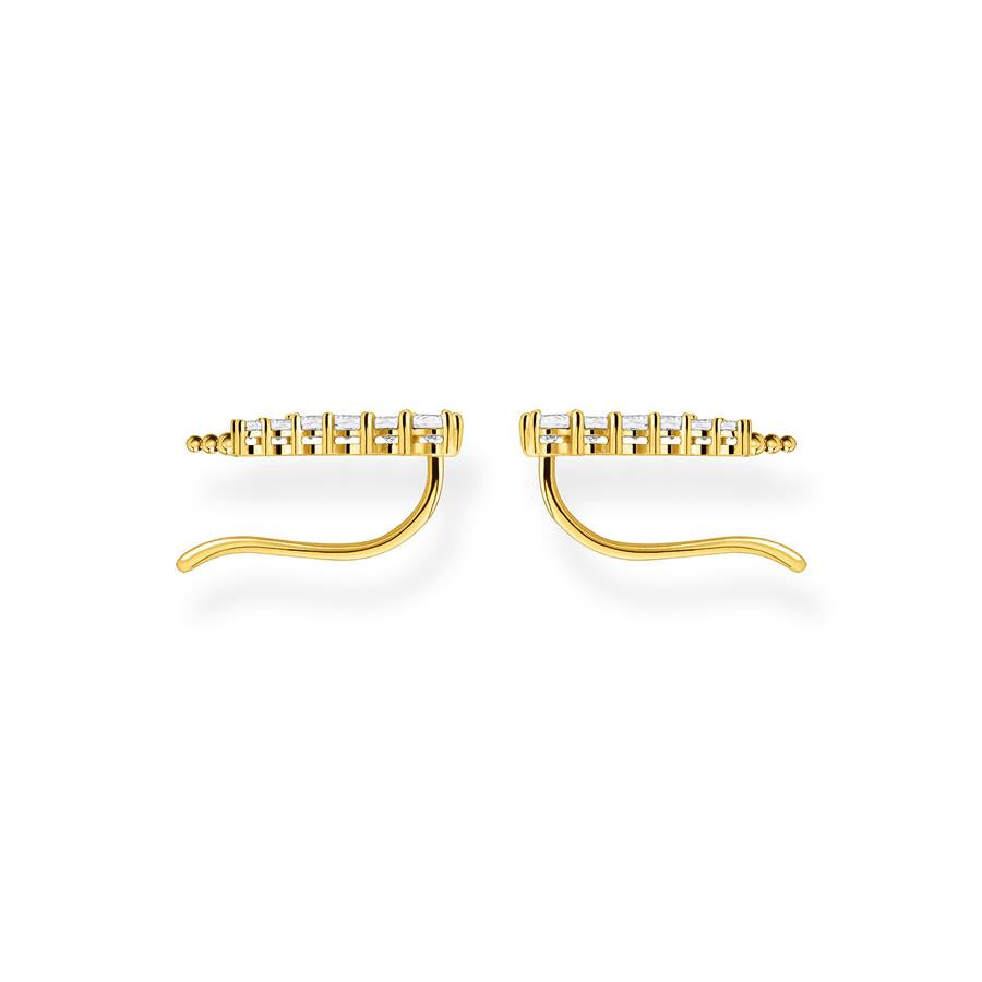 Thomas Sabo Yellow Gold Zirconia Ear Climbers