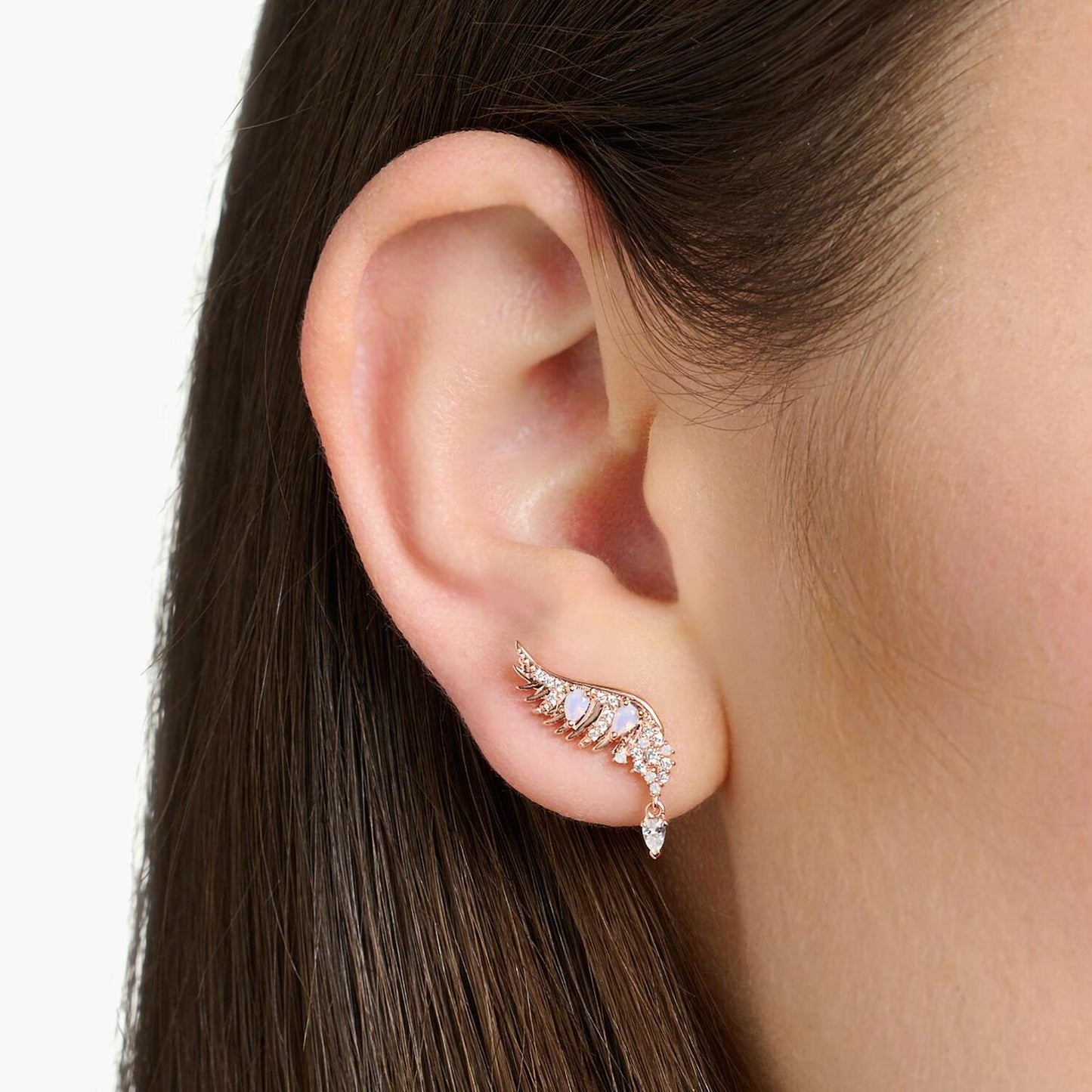 Thomas Sabo Rose Gold Wing Earrings H2247-323-9