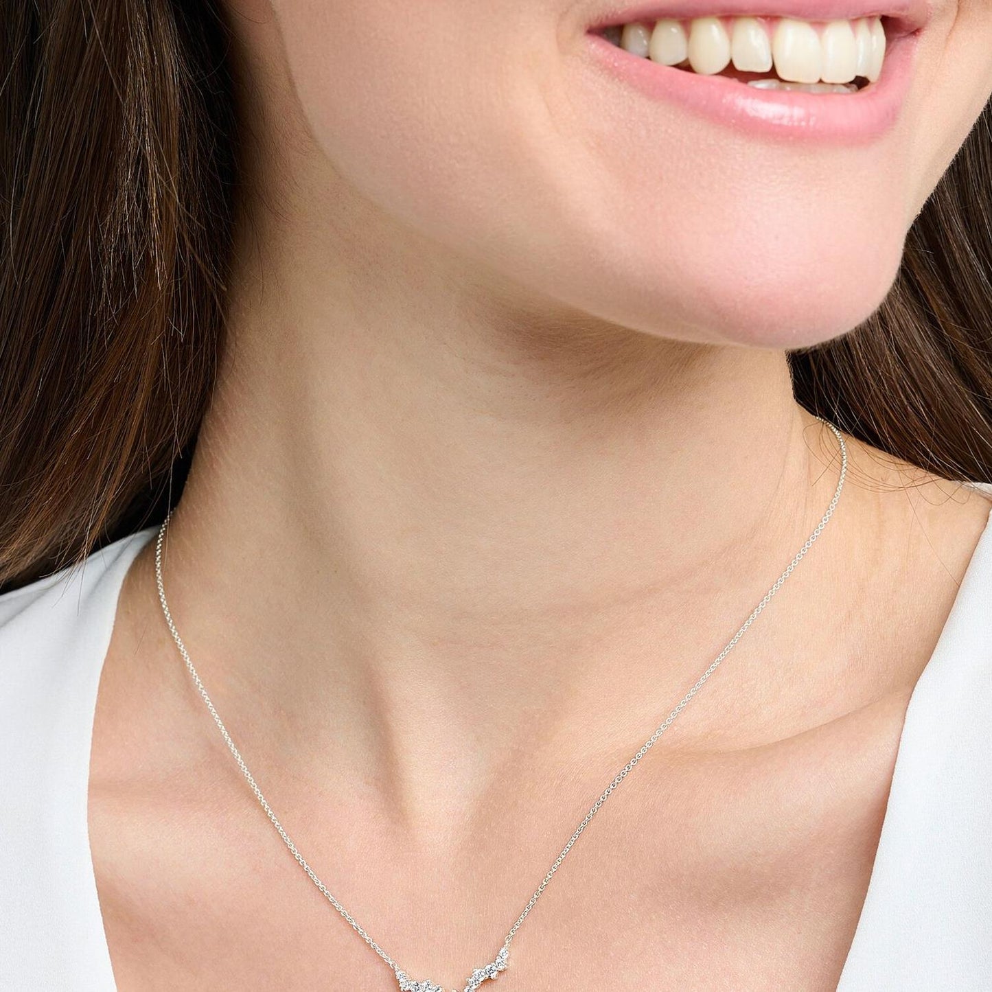 Thomas Sabo Silver Ice Crystal Necklace KE2172-051-14-L45V