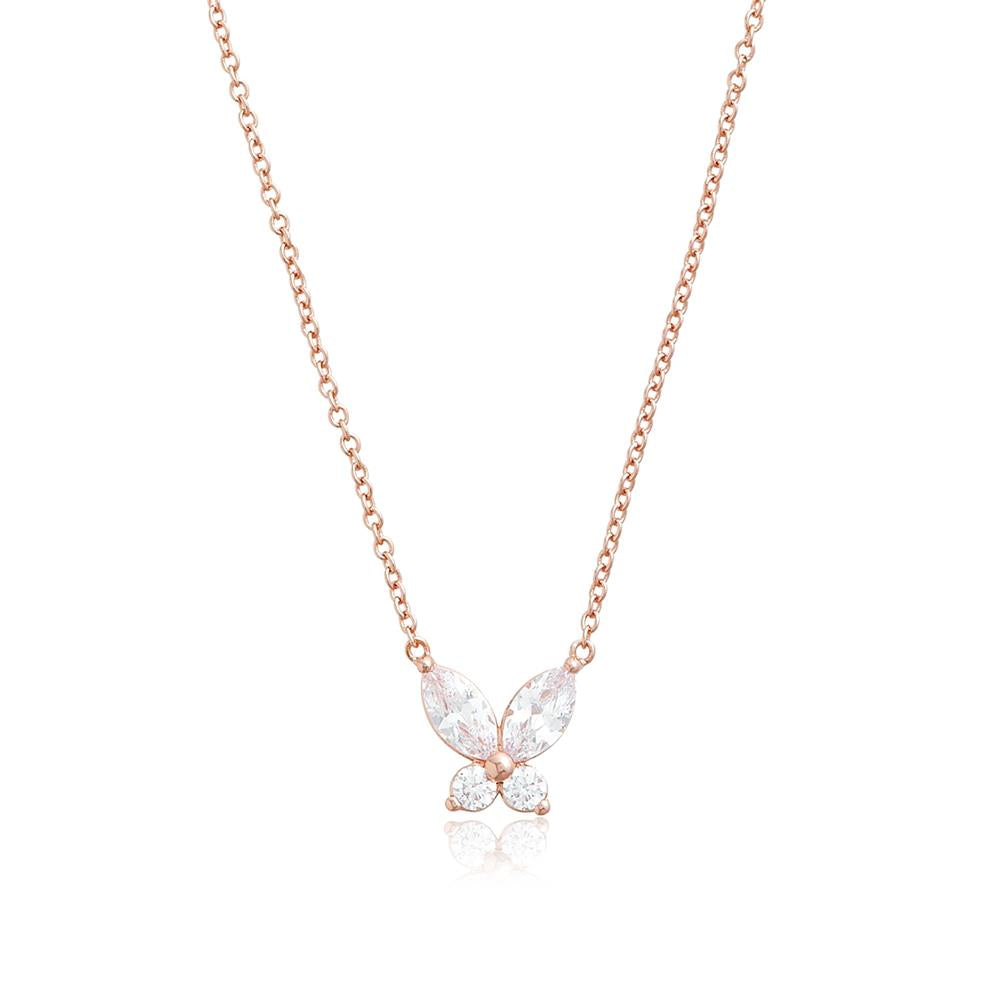 Olivia Burton Sparkle Butterfly Marquise Necklace