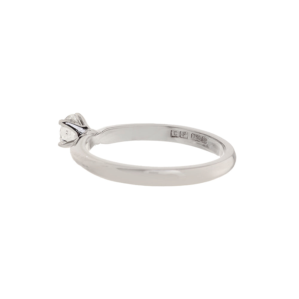 Pre-Owned 18ct White Gold Solitaire Diamond Ring